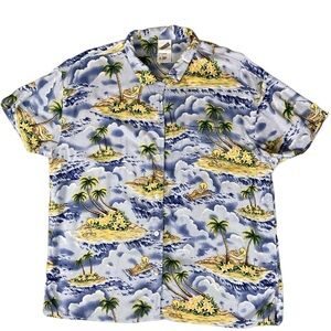 Vintage Y2K Tweety Bird Island Aloha Shirt Men's XL Warner Bros Studio Store